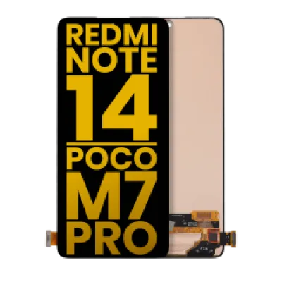 Дисплейний модуль для Xiaomi Redmi Note 14 4G / Note 14 5G / Poco M7 Pro 5G (International Version) без рамки (Refurbished) (усі кольори) (OLED)
