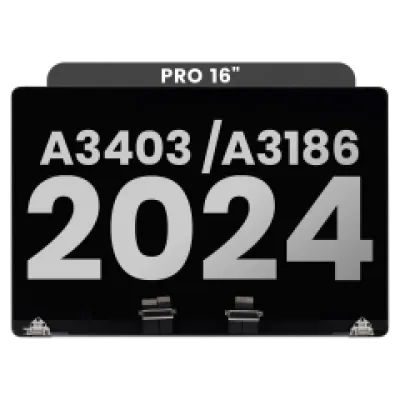 Дисплейний модуль LCD для MacBook Pro 16" (A3403 / A3186 Late 2024) (з передвстановленим кабелем датчика кута кришки) (Used OEM Pull: Grade A) (Space Black)