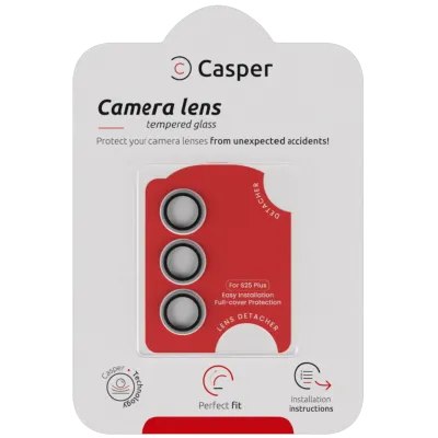 Захист скла камери Casper для Samsung Galaxy S25 Plus (Clear Rings)
