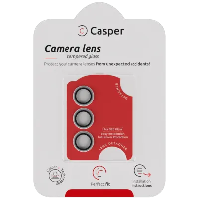 Захист скла камери Casper для Samsung Galaxy S25 Ultra (Clear Rings)