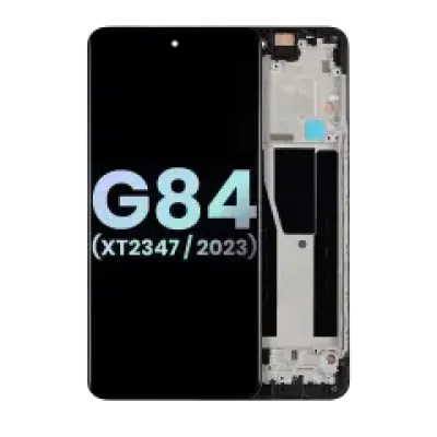 Дисплейний модуль (OLED) з рамкою для Motorola Moto G84 (XT2347 / 2023) (Genuine OEM) (усі кольори)