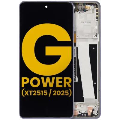 LCD Assembly With Frame For Motorola Moto G Power 5G (XT2515 / 2025) (Refurbished) (Slate Gray)