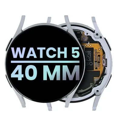 Дисплейний модуль (LCD) для Samsung Galaxy Watch 5 (40mm) (Service Pack) (сріблястий)
