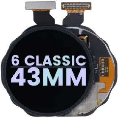 Дисплейний модуль (OLED) для Samsung Galaxy Watch 6 Classic (43mm) (Service Pack) (чорний)