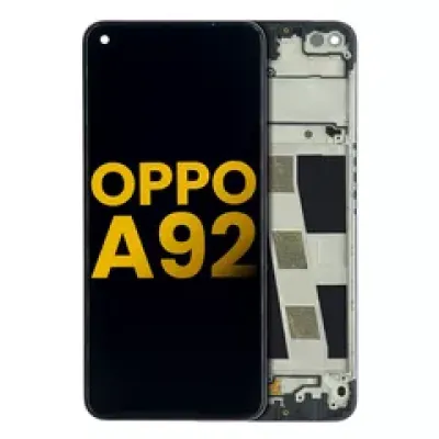 Дисплейний модуль (LCD) з рамкою для OPPO A92 (Refurbished) (Усі кольори)