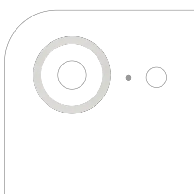 Рамка основної камери для iPhone 16e / 17e (білий)