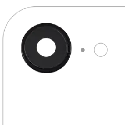 Скло камери з кріпленням і рамкою для iPhone 16e / 17e (Premium) (чорний)