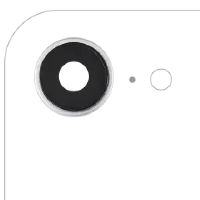 Скло камери з кріпленням і рамкою для iPhone 16e / 17e (Premium) (білий)