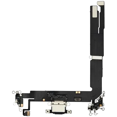 Charging Port Flex Cable For iPhone 16 Plus (Aftermarket Plus) (Black)
