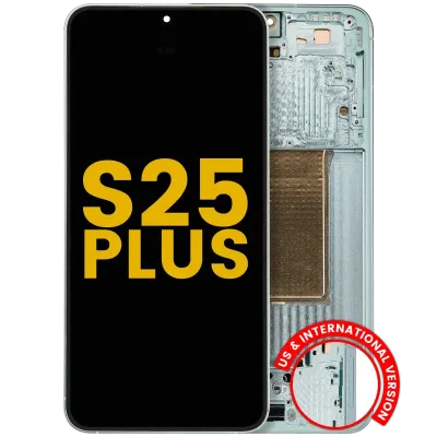 OLED Assembly With Frame For Samsung Galaxy S25 Plus 5G (US & International Version) (Refurbished) (Mint)