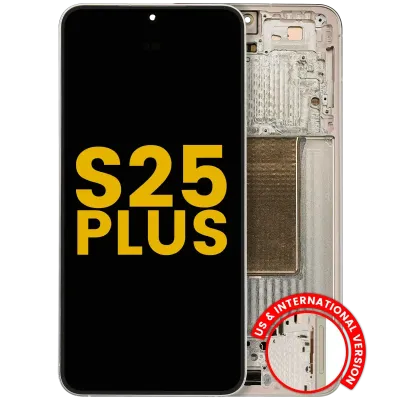 OLED Assembly With Frame For Samsung Galaxy S25 Plus 5G (US & International Version) (Refurbished) (Pink Gold)