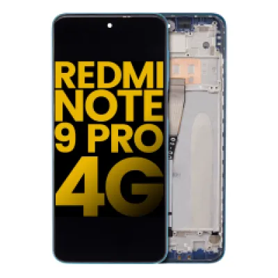 Дисплейний модуль для Xiaomi Redmi Note 9 Pro 4G з рамкою (Aftermarket Plus) (Tropical Green) (LCD)