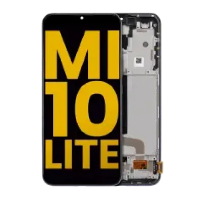 Дисплейний модуль (OLED) з рамкою для Xiaomi Mi 10 Lite 5G (Refurbished) (Cosmic Gray)