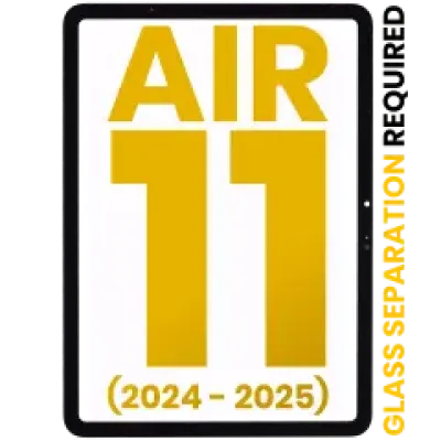 Скло екрана для iPad Air 11" (2024) / Air 11" (2025) (Glass Separation Required) (Premium) (всі кольори)