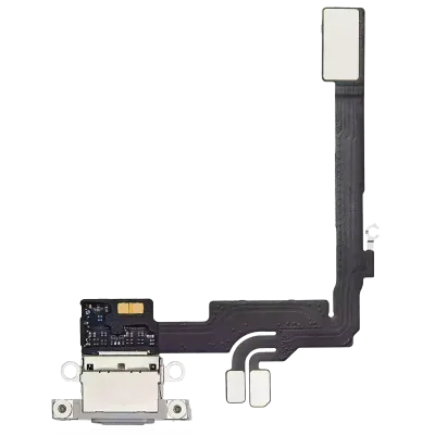 Charging Port Flex Cable For iPhone 16 Pro (Genuine OEM) (White Titanium)