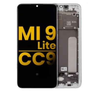 Дисплейний модуль (OLED) з рамкою для Xiaomi Mi 9 Lite / CC9 (Refurbished) (Pearl White)