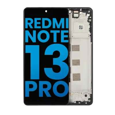 LCD Assembly With Frame For Xiaomi Redmi Note 13 Pro 4G / Xiaomi Poco M6 Pro 4G / Xiaomi Redmi Note 14S (Aftermarket: Incell) (Midnight Black)