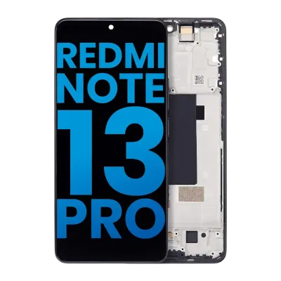 Дисплейний модуль (LCD) з рамкою для Xiaomi Redmi Note 13 Pro 5G (Aftermarket: Incell) (Midnight Black)