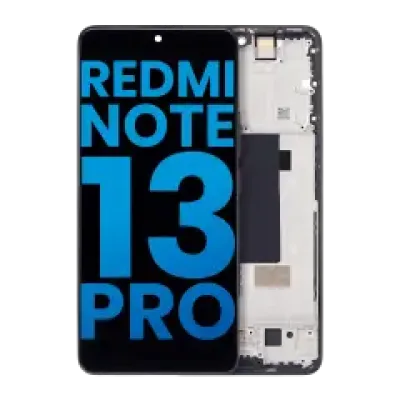Дисплейний модуль (LCD) з рамкою для Xiaomi Redmi Note 13 Pro 5G (Aftermarket: Incell) (Midnight Black)