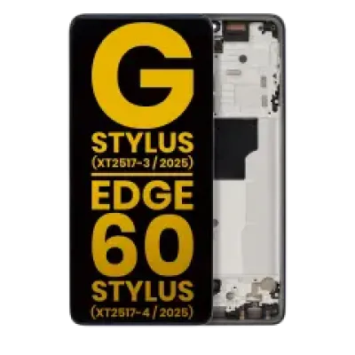 Дисплейний модуль (OLED) з рамкою сумісний для Motorola Moto G Stylus 5G (XT2517-3 / 2025) / Motorola Moto Edge 60 Stylus (XT2517-4 / 2025) (Refurbished) (Gibraltar Sea)