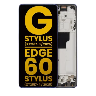 OLED Assembly With Frame Compatible For Motorola Moto G Stylus 5G (XT2517-3 / 2025) / Motorola Moto Edge 60 Stylus (XT2517-4 / 2025) (Refurbished) (Surf the Web)