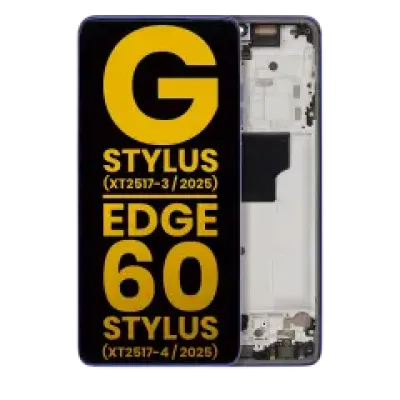 Дисплейний модуль (OLED) з рамкою сумісний для Motorola Moto G Stylus 5G (XT2517-3 / 2025) / Motorola Moto Edge 60 Stylus (XT2517-4 / 2025) (Refurbished) (Surf the Web)