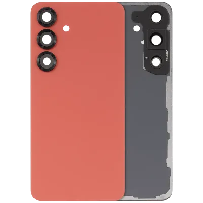 Задне скло з скло камери для Samsung Galaxy S25 5G (No Logo) (Aftermarket Plus) (Coral Red)