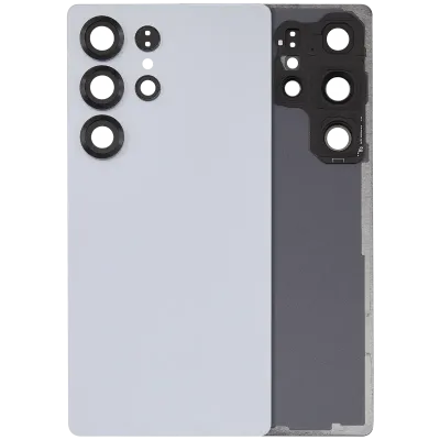 Задне скло з скло камери для Samsung Galaxy S25 Ultra 5G (No Logo) (Aftermarket Plus) (Titanium Silver Blue)