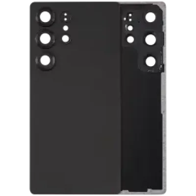 Задне скло з скло камери для Samsung Galaxy S25 Ultra 5G (No Logo) (Aftermarket Plus) (Titanium Black)