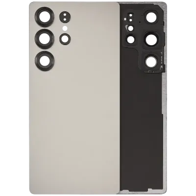 Задне скло з скло камери для Samsung Galaxy S25 Ultra 5G (No Logo) (Aftermarket Plus) (Titanium Gray)