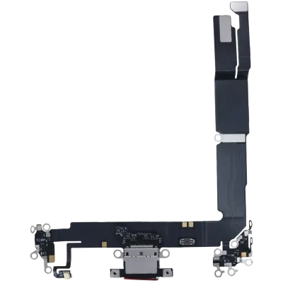 Charging Port Flex Cable For iPhone 16 Plus (Genuine OEM) (Black)