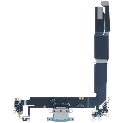 Charging Port Flex Cable For iPhone 16 Plus (Genuine OEM) (Teal)