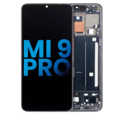 Дисплейний модуль (LCD) з рамкою для Xiaomi Mi 9 Pro (Aftermarket: Incell) (Titanium Black)