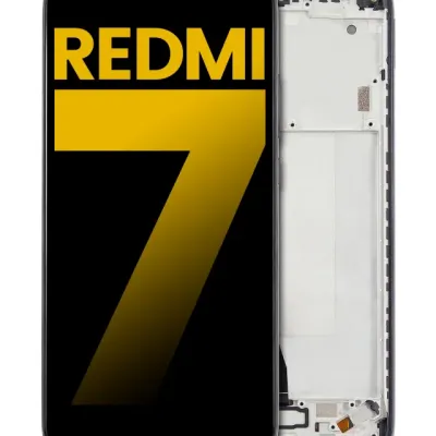 Дисплейний модуль для Xiaomi Redmi 7 з рамкою (Refurbished) (Eclipse Black)