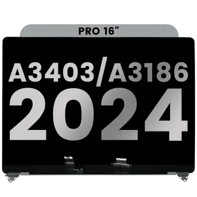 Дисплейний модуль LCD для MacBook Pro 16" (A3403 / A3186 Late 2024) (з передвстановленим кабелем датчика кута кришки) (Used OEM Pull: Grade B) (сріблястий)