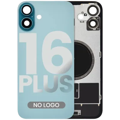 Заднє скло з магнітом MagSafe для iPhone 16 Plus (No Logo) (Aftermarket) (Teal)