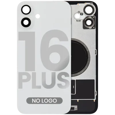 Заднє скло з магнітом MagSafe для iPhone 16 Plus (No Logo) (Aftermarket) (білий)