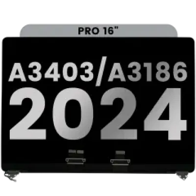 Дисплейний модуль LCD для MacBook Pro 16" (A3403 / A3186 Late 2024) (з передвстановленим кабелем датчика кута кришки) (Used OEM Pull: Grade B) (Space Black)