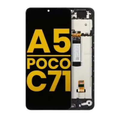 Дисплейний модуль для Xiaomi Redmi A5 4G / Xiaomi Poco C71 з рамкою (Refurbished) (усі кольори)