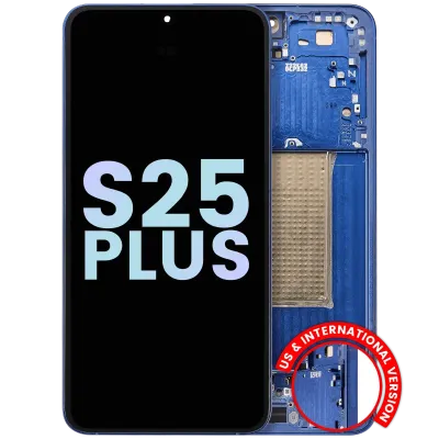 OLED Assembly With Frame For Samsung Galaxy S25 Plus 5G (US & International Version) (Service Pack) (Navy)