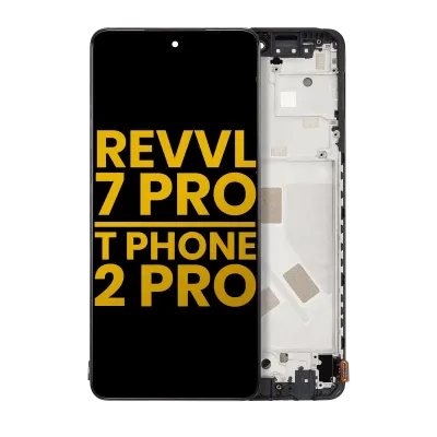 OLED Assembly With Frame For T-Mobile Revvl 7 Pro / T Phone 2 Pro 5G (Refurbished) (All Colors)