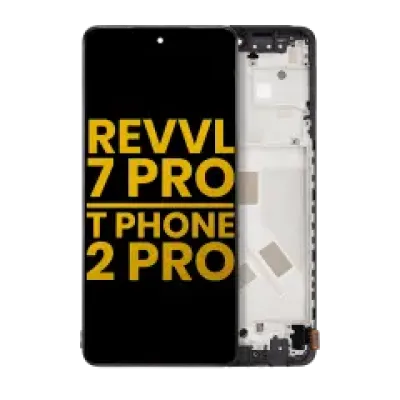 Дисплейний модуль (OLED) з рамкою для T-Mobile Revvl 7 Pro / T Phone 2 Pro 5G (Refurbished) (Усі кольори)
