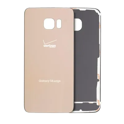 Задня кришка для Samsung Galaxy S6 Edge (Verizon 4G) (Service Pack) (золотий)