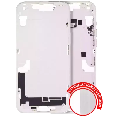 Mid-Frame Housing W/ Small Parts For iPhone 14 Plus (EU / Global Version) (Used OEM Pull: Grade C) (Starlight)