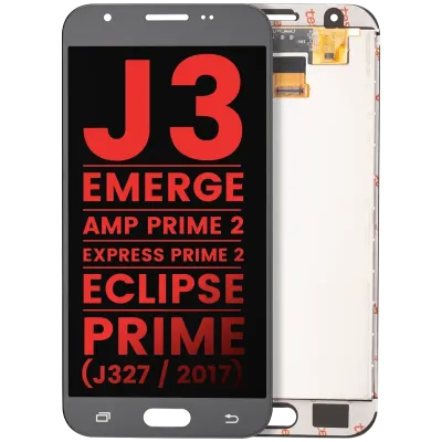 LCD Assembly Without Frame For Samsung Galaxy J3 (J327 / 2017) / Emerge / Amp Prime 2 / Express Prime 2 / Eclipse / Prime (Aftermarket Plus) (Silver / Gray)