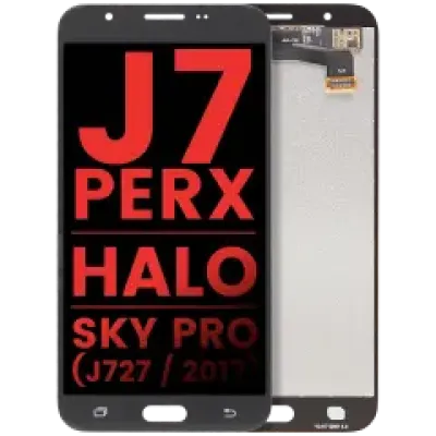 Дисплейний модуль для Samsung Galaxy J7 Perx / Halo / Sky Pro (J727 / 2017) (Aftermarket Plus) (сріблястий / сірий)