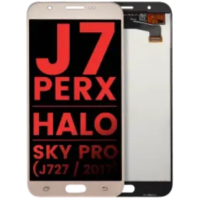 Дисплейний модуль для Samsung Galaxy J7 Perx / Halo / Sky Pro (J727 / 2017) (Aftermarket Plus) (золотий)
