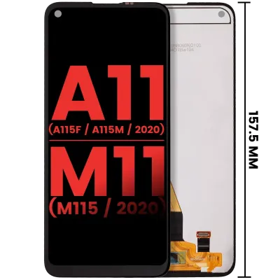 LCD Assembly Without Frame For Samsung Galaxy A11 (A115F / A115M / 2020) / M11 (M115 / 2020) (International Version) (Aftermarket Plus) (All Colors)