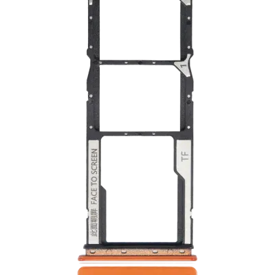 Dual Sim Card Tray For Xiaomi Redmi 9C / 9A (Orange)
