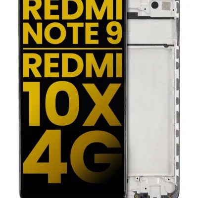 Дисплейний модуль (LCD) з рамкою для Xiaomi Redmi Note 9 / Redmi 10x 4G (Refurbished) (All Colors)